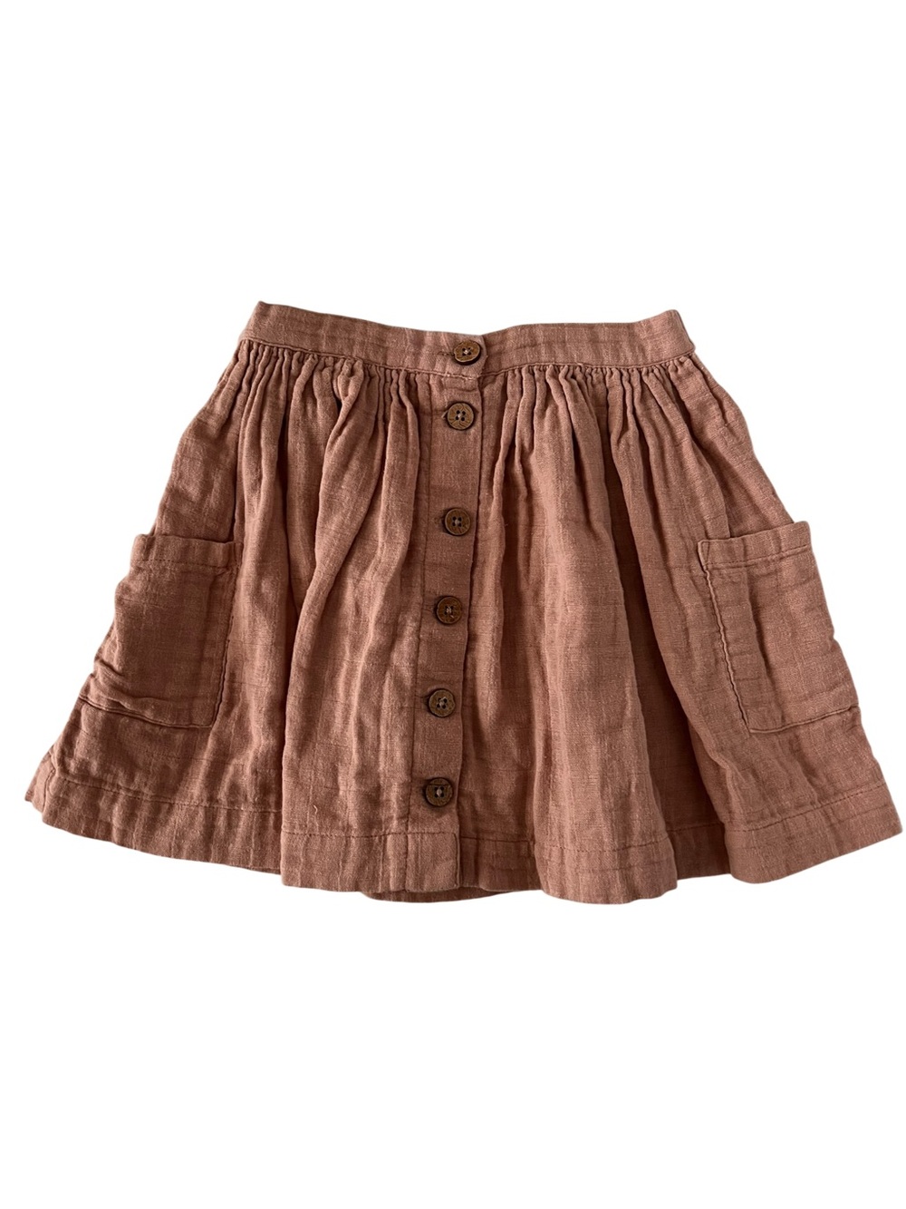 Jamie Kay Girls' Dusty Rose Button-Front Skirt